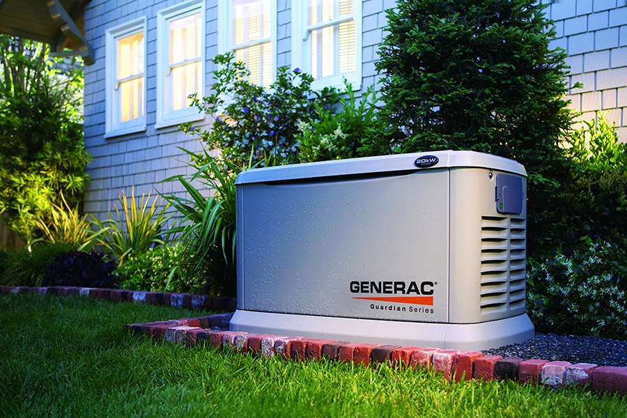 This undated photo provided by Generac shows a Guardian Series built-in generator available for homeowners. Although built-ins are more expensive and require professional installation, they turn on automatically in power outages. Portables are powered by gasoline and need to be manually started. (AP Photo/Generac)